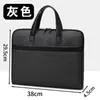 Bolsa Portátil para Documentos de Escritório com Forro de Algodão, Pasta Executiva com Impressão de Logo, Bolsa Grande de Tecido Oxford para Arquivos de Conferência