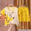 Pijama Infantil al por Mayor Transfronterizo Verano Trajes de Manga Corta para Niños y Niñas Ropa para el Hogar para Niños Mayores Ropa de Verano para Bebé para Aire Acondicionado