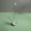 Frasco de Plástico Transparente Pet Redondo Personalizado de 45ml Tubo de Ensaio com Tampa Sensível à Pressão Frasco Sub-Frasco para Lanches Tubo para Sal de Banho