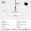 Lustre de restaurante moderno, simples, criativo, personalidade, bar, mesa de bar, proteção para os olhos de espectro completo, braço oscilante, lâmpada deslocável para sala de jantar