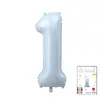 Venta al por mayor estilo INS comercio electrónico transfronterizo 16 pulgadas Exquisitamente empaquetado digital empaque individual de tarjeta de papel globos de papel de aluminio, versión delgada americana
