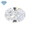 Huagang Gem 9A Forma de Huevo Corte Flor de Hielo Diamante Blanco de Alto Carbono Zircón Ovalado Piedra Desnuda CZ Anillo Piedra Principal Venta al por Mayor