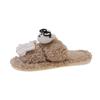 Sandalias Chanclas de Gato Lindas Versátiles de Moda con Suela Gruesa para Mujer 2025 Otoño Lazo Niña Zapatillas de Algodón para Casa Exterior