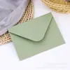 Cartão de Cumprimentos Aniversário Agradecimento Verde Oliva Abacate Estampa Quente Envelope Espesso High-End Saudação em Inglês Manuscrita