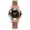 Relógio Feminino Magnetite Star Mostrador Romano Ímã Milão com Strass Conjunto de Pulseira Relógio Presente Joia