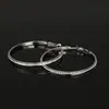 Brincos Europeus e Americanos Transfronteiriços de Strass para Mulheres, 1 Par, Exagerados e Elegantes, Cheios de Diamantes, Super Brilhantes, Brincos em Forma de C para Vestido de Festa E005