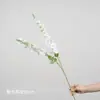Buquê de flores artificiais de lírio branco puro, flores de seda, flores artificiais de plástico, decoração de sala de estar, arranjo floral de casamento