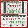 Pegatinas Magnéticas para Coche de Navidad Juego de Pegatinas Magnéticas Impermeables y Resistentes al Sol Puerta de Garaje Metálica Refrigerador Ventana Pegatinas de Decoración Festiva