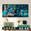 Reloj de Pared Luminoso para Sala de Estar, Reloj para el Hogar, Pintura Decorativa de Moda, Reloj Moderno de Lujo Rectangular, Reloj de Pared 20