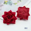 Rosa de Terciopelo Sintético Tamaño Pequeño B Tejido de Seda Arreglo de Pared de Flores para Boda Sombrero Decoración del Hogar Fabricante Mayorista