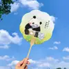 Panda de Frutas Papel de Abanico Caligráfico Creativo Atracción Turística Estilo Antiguo Fotografía Tendencia Nacional Abanico Souvenir Cultural y Creativo