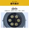 Holofote LED Direto à Prova de Chuva para Exterior Luz de Projeção Redonda Iluminação de Paisagem para Jardim e Pátio Externo Luz para Árvores
