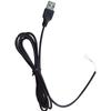Cable de Carga USB Negro Cable de Carga USB Lámpara Matamosquitos Cable de Carga USB 1.5m Negro Cable de Carga Lámpara Matamosquitos