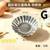 Molde para Tartaletas de Huevo Crisantemo Delgado Aimanyuwu Molde para Tartaletas de Huevo Aleación de Aluminio Tazas para Tartaletas Portuguesas Múltiples Estilos Disponibles
