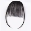 Franja Falsa para Mulheres, Franja Natural Cheia de Cabelo Real para Testa, Franja Frontal Francesa Modeladora de Rosto, Leve, Invisível, Franja Falsa Sem Costura