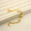 Joyería de Diseño Transfronteriza para Mujer, Accesorios de Collar de Gama Alta, Set de Pulsera y Cadena para Clavícula Mk Chapada en Cobre Oro Real, Estilo de Lujo Ligero