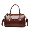 2026 Verano Transfronterizo Retro Nicho de Gama Alta Cuero Aceitado y Encerado Bolso de Mano Moda Tendencia para Mujer Bolso Cruzado para Viajes