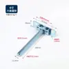 12mm hexágono suporte oculto invisível divisória pilar móveis escondidos suporte laminar suporte oculto fabricante