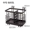Portapalillos de cocina de pared, alto valor estético, jaula simple para palillos, caja de almacenamiento para utensilios y cucharas, ventilada