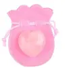 Venta Caliente Transfronteriza 6cm Piedra Preciosa Natural Forma de Corazón Cristal Rosa Forma de Durazno Piedra en Bruto Adorno DIY