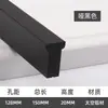 Puerta de Armario Superior Personalizada Manija Larga Moderna Simple Negra Lujo Ligero Minimalista Gabinete Armario Manija Larga