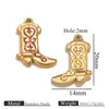 Pendente de Sapato Novo com Gotejamento de Óleo Transfronteiriço Cor de Aço Inoxidável Esmalte Pendente de Sapato Acessórios de Joalheria