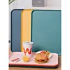 Bandeja Rectangular de Color Sólido Estilo Nórdico Juego de Tazas de Té para el Hogar Plástico Creativo Plato de Frutas para Comedor