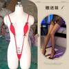 Noite ouvindo fragrância lingerie sexy três pontos lace-up terno quente apertado biquíni água morta puro terno