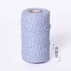 En stock venta al por mayor hilo de algodón 2 mm borla hecha a mano colgador de plantas material tejido hilo de ganchillo decorativo navideño