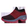 Meias esportivas casuais plus size explosivas transfronteiriças, sapatos femininos de alta elasticidade, respiráveis, leves e modernos, para balanço