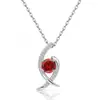 Collar con Colgante de Cruz de Plata de Ley S925 Transfronterizo Europeo y Americano para Mujer con Doce Piedras de Nacimiento, Cadena para Clavícula Versátil y Elegante