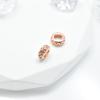 Cuentas sueltas para joyería DIY, rueda de diamante, anillo espaciador, cuentas de piedra natural, cuentas sueltas, pulsera, accesorios de cuentas chapados en cobre y oro auténtico.