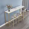Mesa de bar de pared, mesa de patas altas para uso doméstico, mesa de bar pequeña para sala de estar, mesa larga, juego de mesa y sillas para tienda de té, mesa de bar