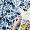 Wx052 Hexagonal Azul Papel Sydney 17g Dulce de Regalo Papel de Envoltura a Prueba de Humedad Cuadrado Decorativo Papel Sydney