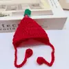 Mini sombrero de lana con correa para muñeca, accesorio para vestir muñecas, sombrero triangular