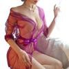 Lingerie Sexy Tule Transparente Tentação Camisola Renda Pijama Sexy Desejo Puro Xale Roupão de Banho de Malha Uniforme