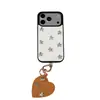 Textura de Cuero de Estrella 3D Aplicable para Funda de Teléfono iPhone 18 Pro Max Manzana 17 Colgante de Corazón 16 Pro Duro 15 P