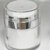 Nuevo tarro de crema al vacío de doble capa de PP, 30G/50G, frasco dispensador de bomba cosmética, tarro de crema vacío, botella dispensadora de vacío para loción