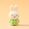 Lindos Accesorios de Conejo Miffy Afelpados para Zapatos Crocs, Figuras de Juguete de Moda, Muñecos Afelpados Creativos, Adornos de Escritorio