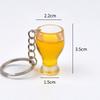 Simulação mini caneca de cerveja chaveiro pingente simulação criativa cerveja champanhe chope brindes promocionais