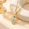 Europa Más Vendido Collar Corazón de Flor Cobre Microincrustado Circonita Accesorios Estilo INS Simple Moderno Venta Directa de Fábrica