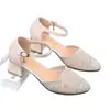 Zapatos cuadrados de estilo francés para mujer, nuevo modelo de verano 2026, suela blanda, transpirables, estilo delicado, versátiles con faldas, tacones altos gruesos