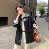 2025 Primavera y Otoño Nueva Era Reductor Versátil Cómodo Calidad Mejorada Moda Retro Chaqueta Abrigo de Cuero de Moda Tendencia