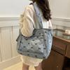 Novo Estilo Distinto Lindo Tendência Laço Feminino 2024 Elegante Pequena Bolsa de Tecido Tendência Casual Estilo Coreano Bolsa Tote para Mulheres
