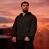 YOUNGLA estilo americano jogger para hombre manga larga deportiva fitness secado rápido transpirable elástico media cremallera ajustada camiseta de entrenamiento