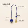 Chaveiro de Pedra de Cristal Natural Runya, Pingente de Celular Anti-Perda, Cordão Chaveiro Desmagnetizador de Cascalho Atacado