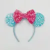 Parque de Atracciones Nuevo Transfronterizo Decoración Orejas de Mickey Carne Cruda Yo Diadema de Disfraz Lentejuela Moño Accesorios para el Cabello de Mickey