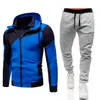 Novo Conjunto de Cardigan com Zíper Duplo Personalizado em Cores Combinadas para Homens da Amazon