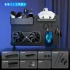 Sala de eSports Textura de Fibra de Carbono Plástico Tablero Perforado Accesorios DIY Estante de Almacenamiento Montado en Pared Sin Taladro Estante de Almacenamiento de Gama Alta