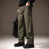 Pantalones Casuales de Alta Gama Estilo Retro Americano para Hombre, Nuevos de Otoño Elásticos para Deportes al Aire Libre Sueltos para Hombre